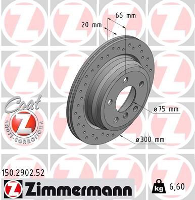 150290252 Zimmermann Tarcza hamulcowa tylna