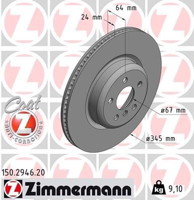 Tarcza hamulcowa tylna Zimmermann 150294620 cena, od 116,23 USD