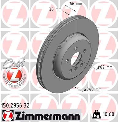 150295632 Zimmermann Tarcza hamulcowa przednia
