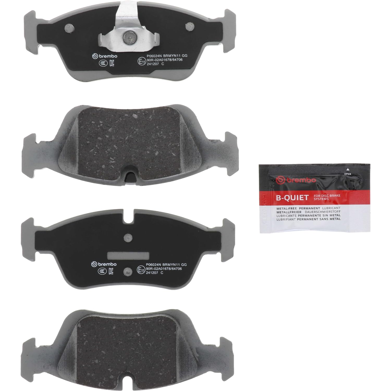 Klocki hamulcowe przednie tarczowe Brembo P06024 cena, od 26,46 USD