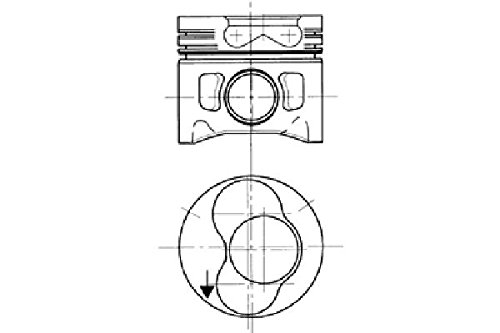 99743720 Kolbenschmidt Tłok, komplet na 1 cylinder, 2. naprawa (+0,50)