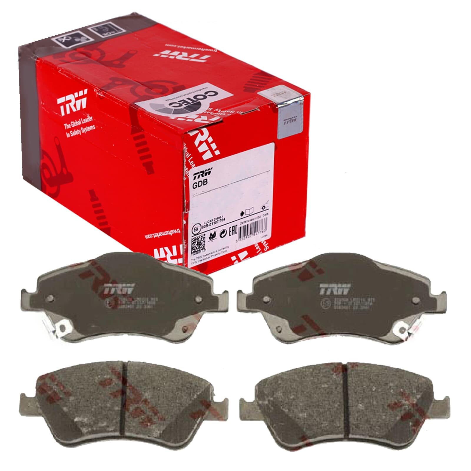 Klocki hamulcowe przednie tarczowe TRW GDB3481 cena, od 27,68 USD