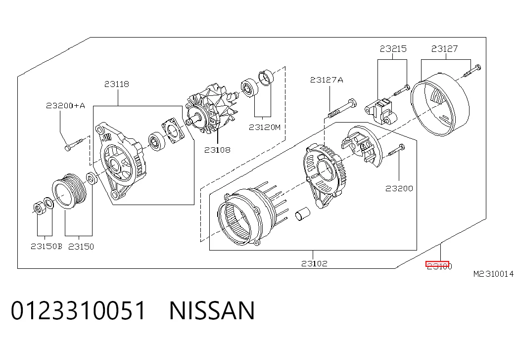 Alternator do Nissan Terrano II R20