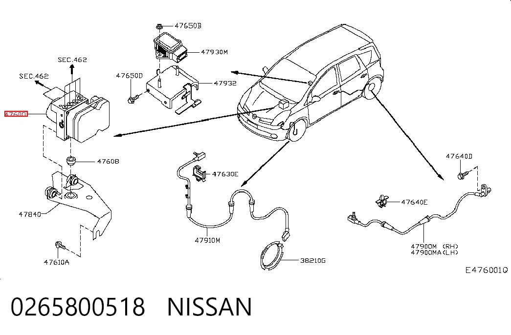 Sterownik ABS  hydrauliczny do Nissan Note  E11