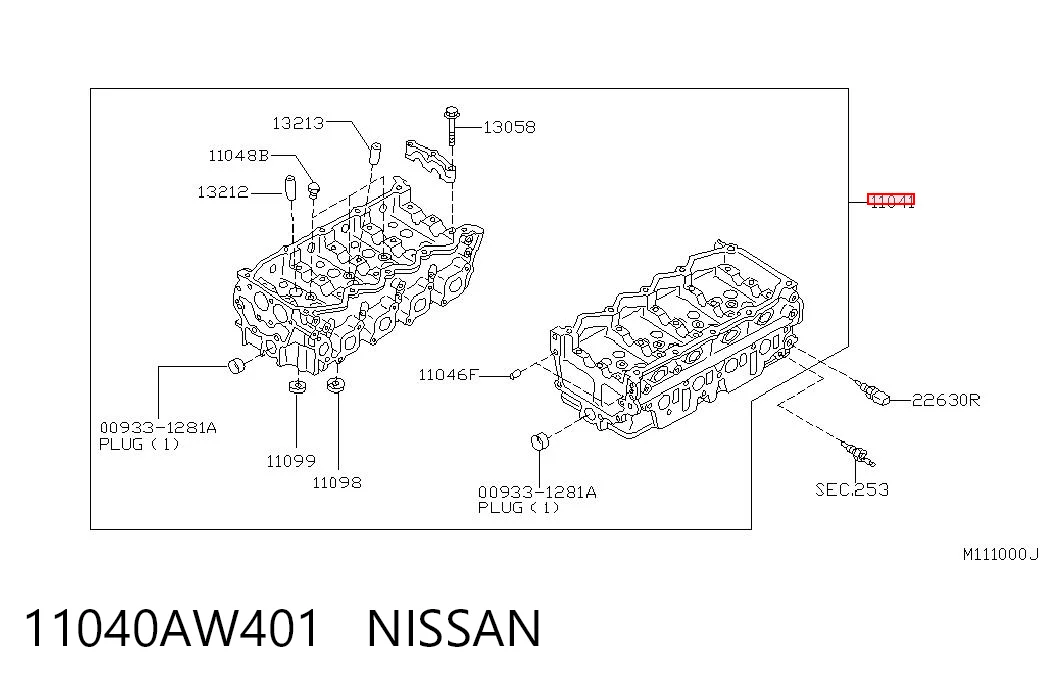 Głowica cylindrów do Nissan X-Trail  T30