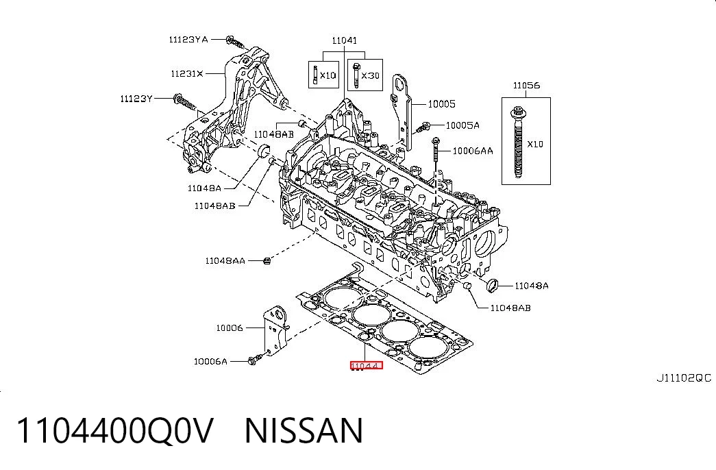 1104400Q0V Nissan/Infiniti