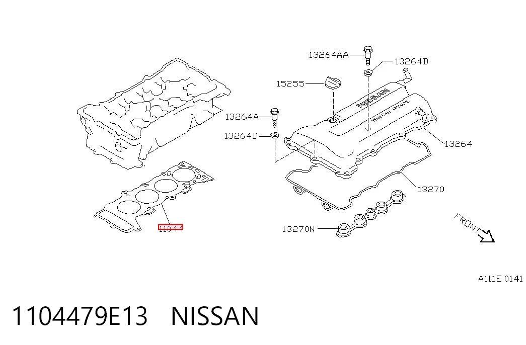 Uszczelka głowicy cylindrów do Nissan Serena  C23