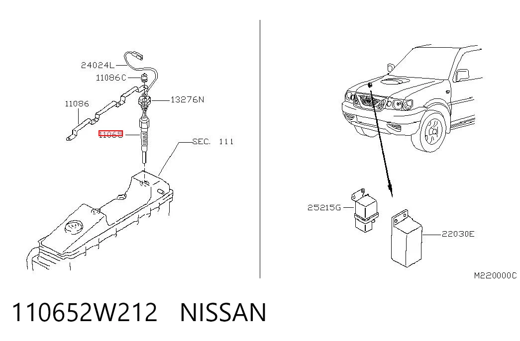 110652W212 Nissan/Infiniti Świeca żarowa