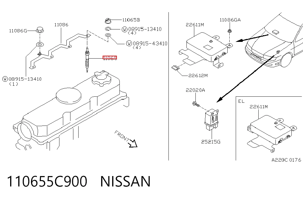 Świeca żarowa do Nissan Primera  W10