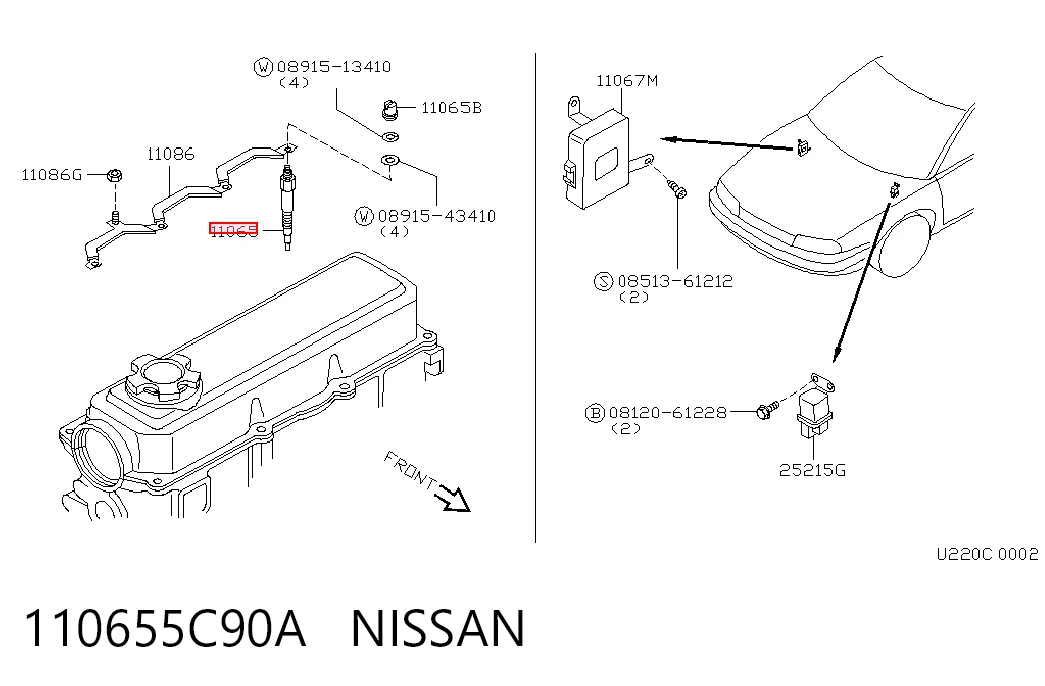 Świeca żarowa Nissan Almera I hatchback (N15) (1995 - 2000) cena, od 11,09 USD