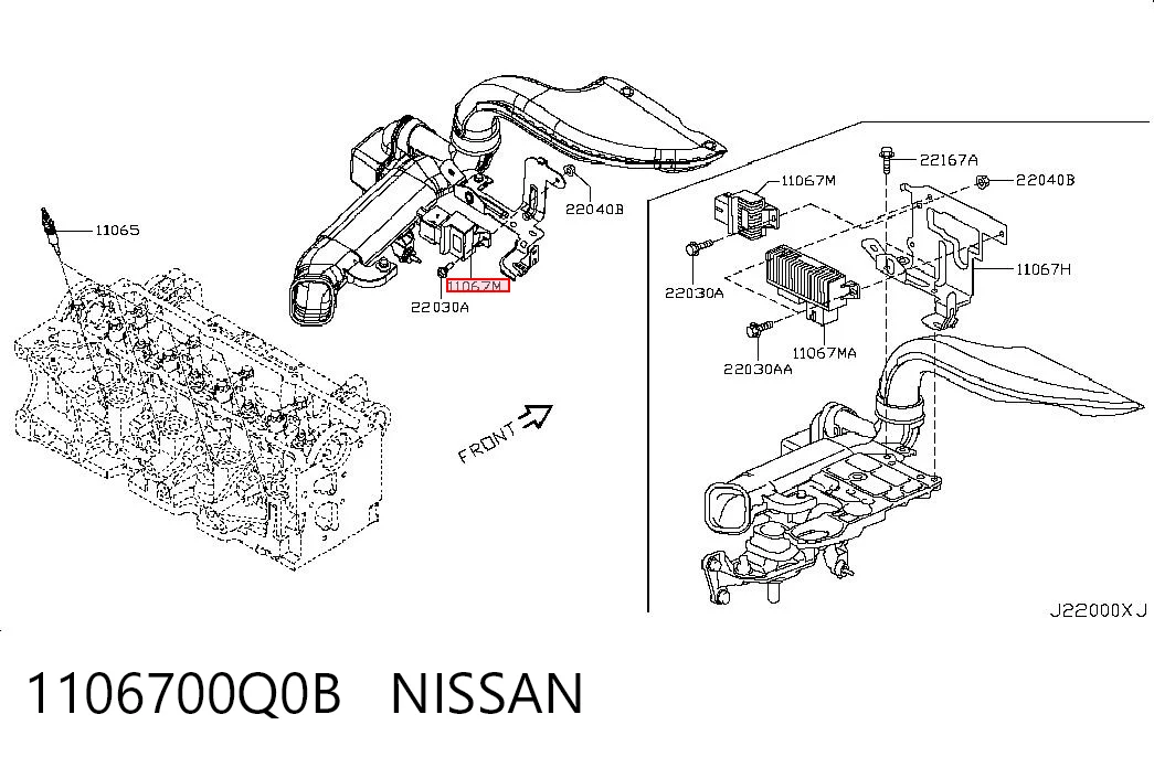 1106700Q0B Nissan/Infiniti Przekaźnik świec żarowych