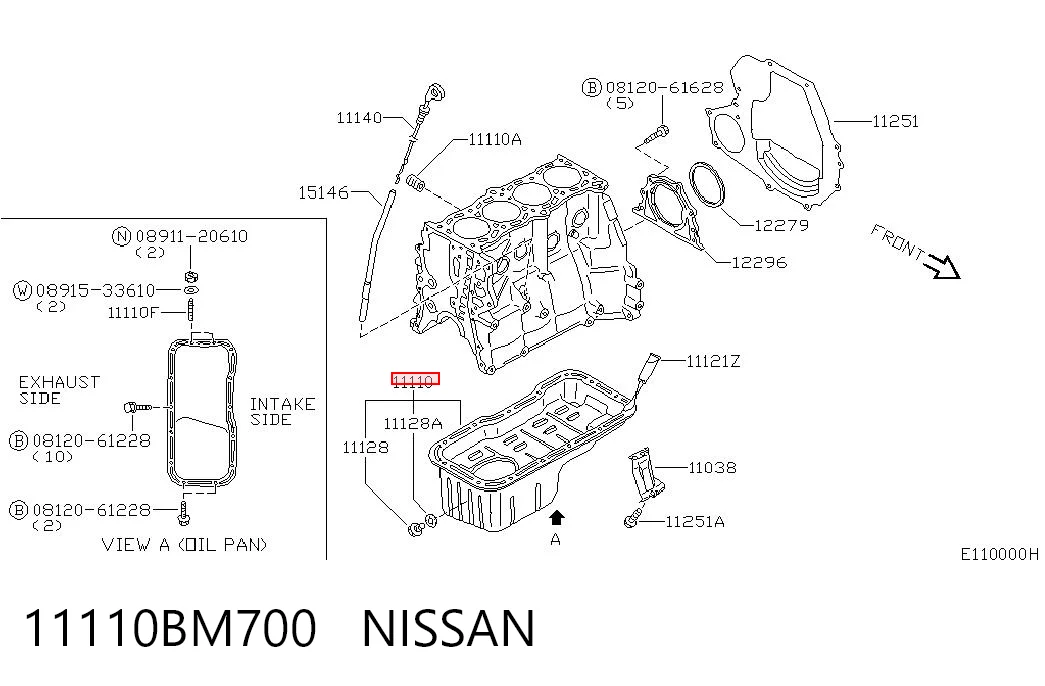 Miska olejowa silnika Nissan Almera I hatchback (N15) (1995 - 2000) cena, od 60,80 USD