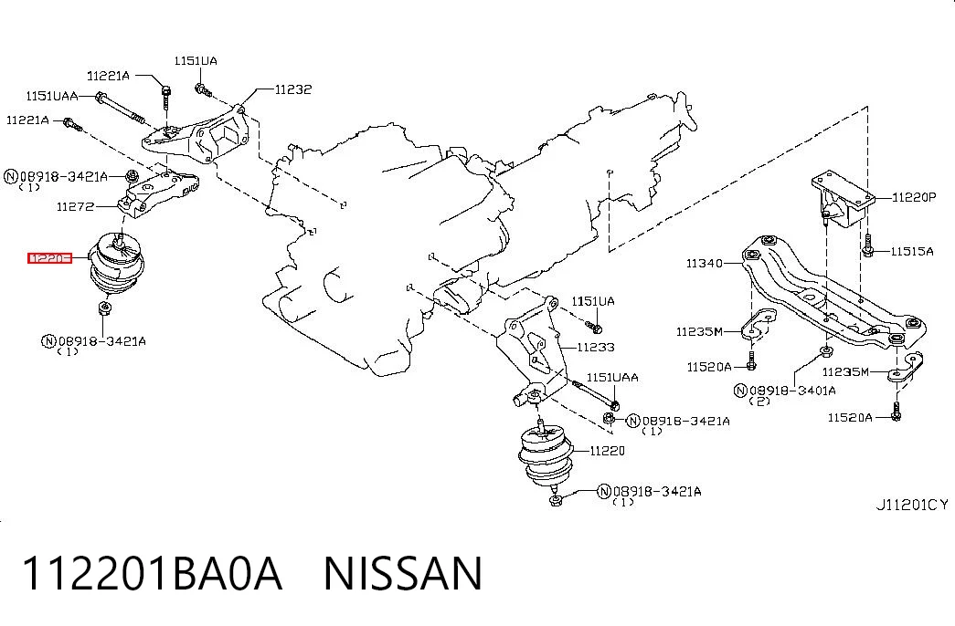 112201BA0A Nissan/Infiniti