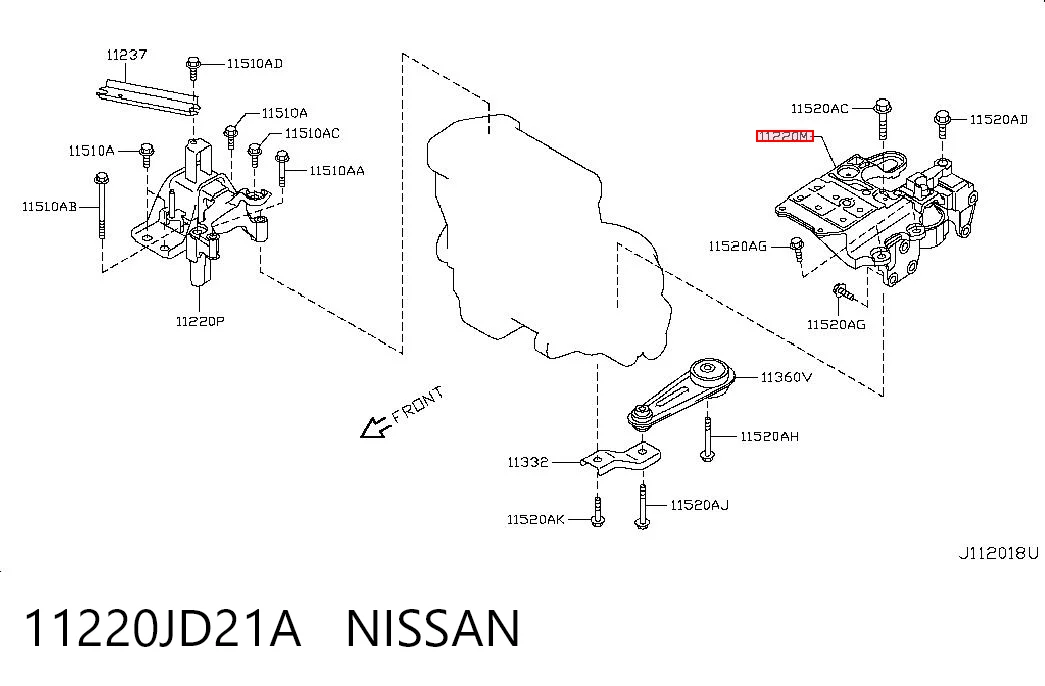 11220JD21A Nissan/Infiniti