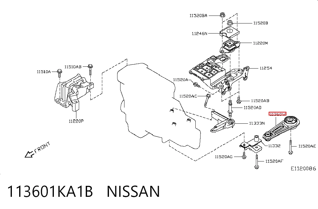 113601KA1B Nissan/Infiniti