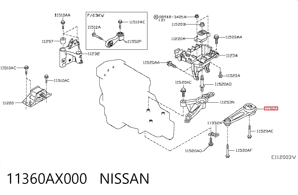 11360AX000 Nissan/Infiniti