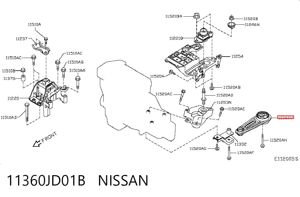 11360JD01B Nissan/Infiniti