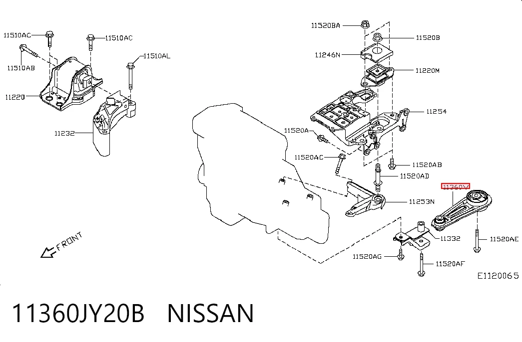 11360JY20B Nissan/Infiniti