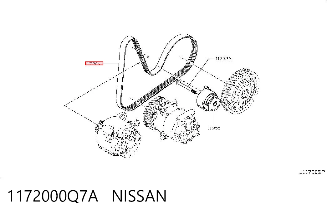 Do koszyka Pas napędowy mechanizmów Audi Q5  FYB, FYG
