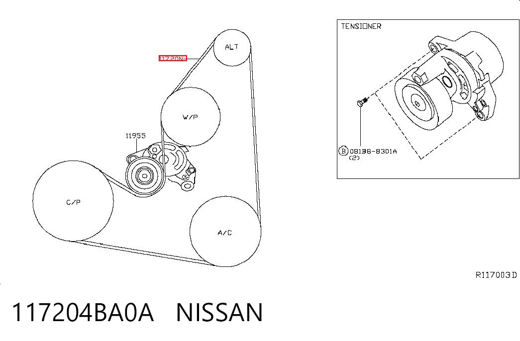 117204BA0A Nissan/Infiniti