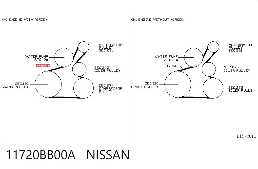 11720BB00A Nissan/Infiniti