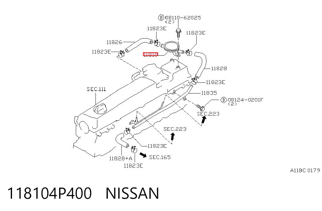 Kupić Zawór PCV odpowietrzający silnik Nissan Patrol  Y61 w dobrej cenie