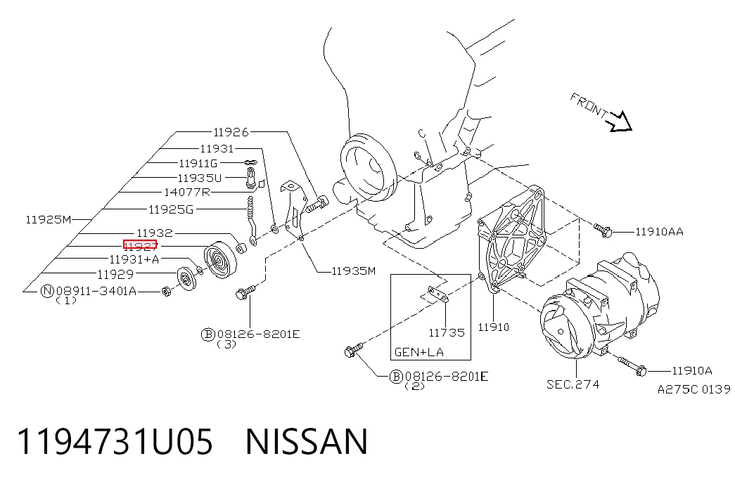 1194731U05 Nissan/Infiniti