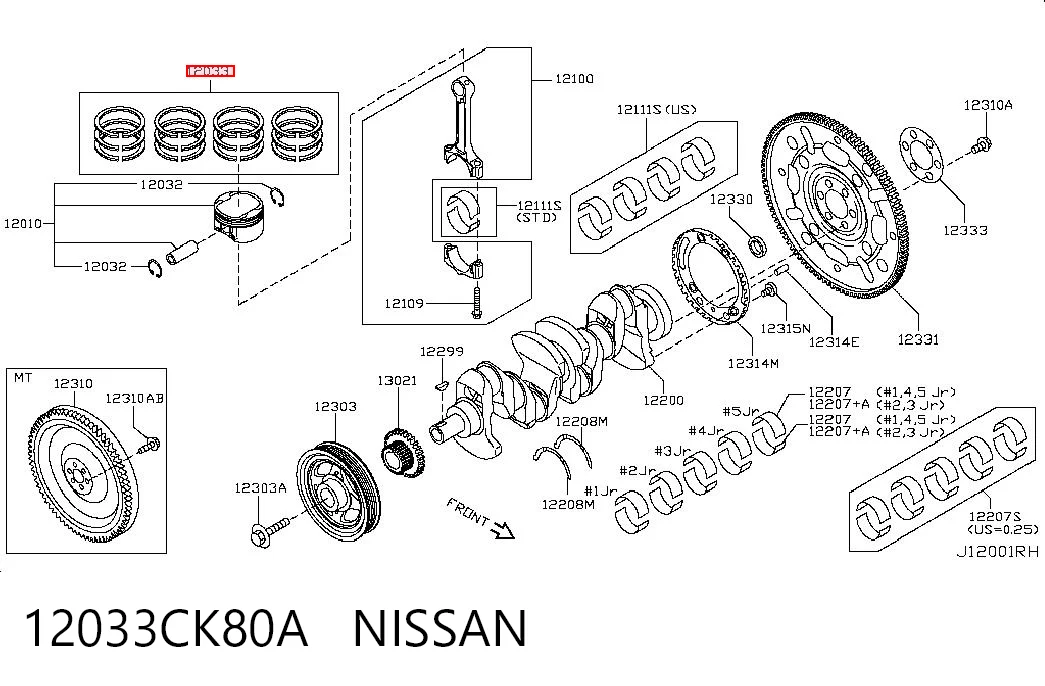12033CK80A Nissan/Infiniti