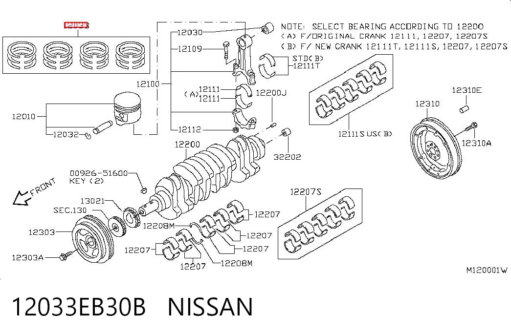 12033EB30B Nissan/Infiniti