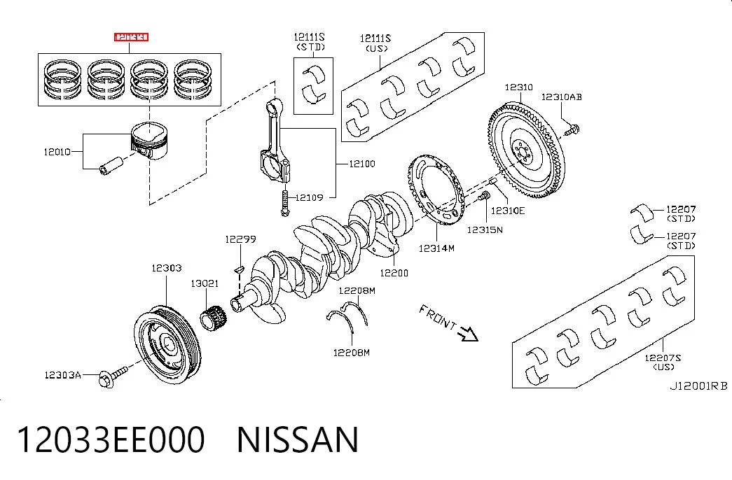 12033EE000 Nissan/Infiniti