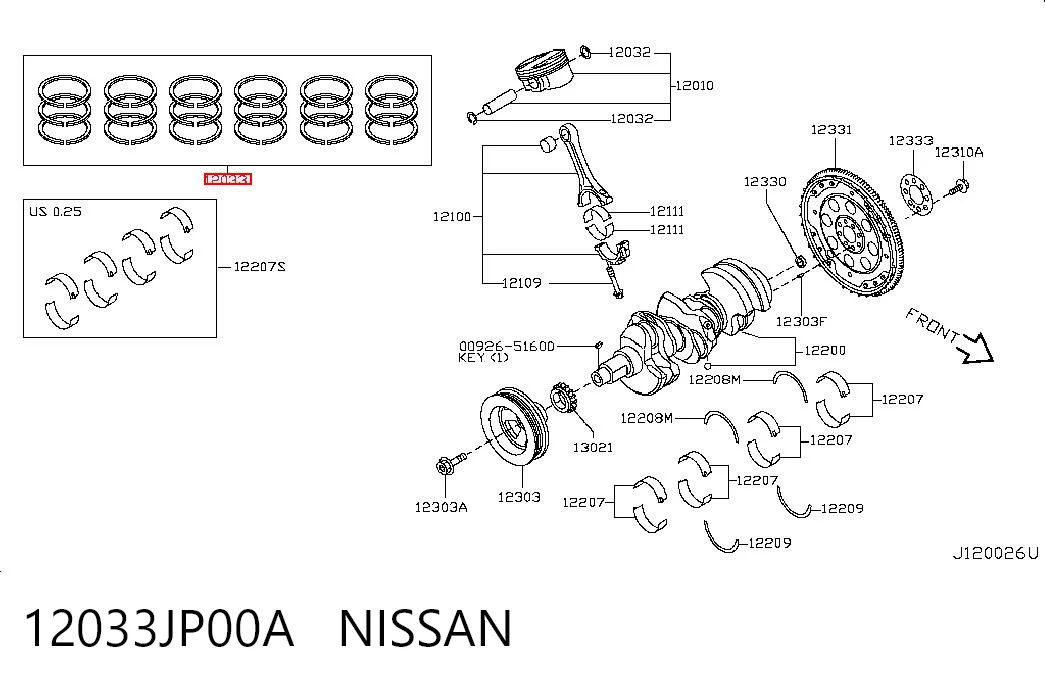 12033JP00A Nissan/Infiniti