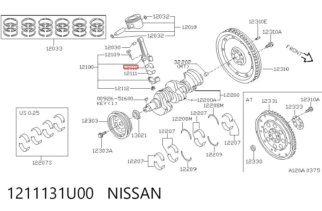 1211131U00 Nissan/Infiniti