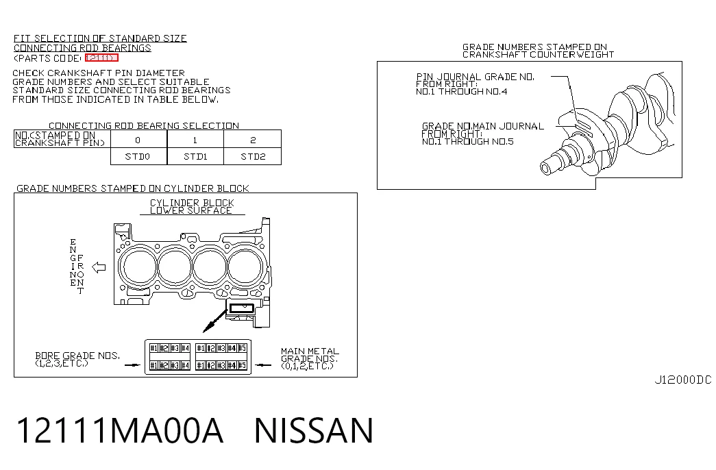 12111MA00A Nissan/Infiniti