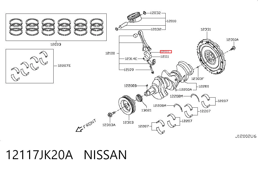 12117JK20A Nissan/Infiniti