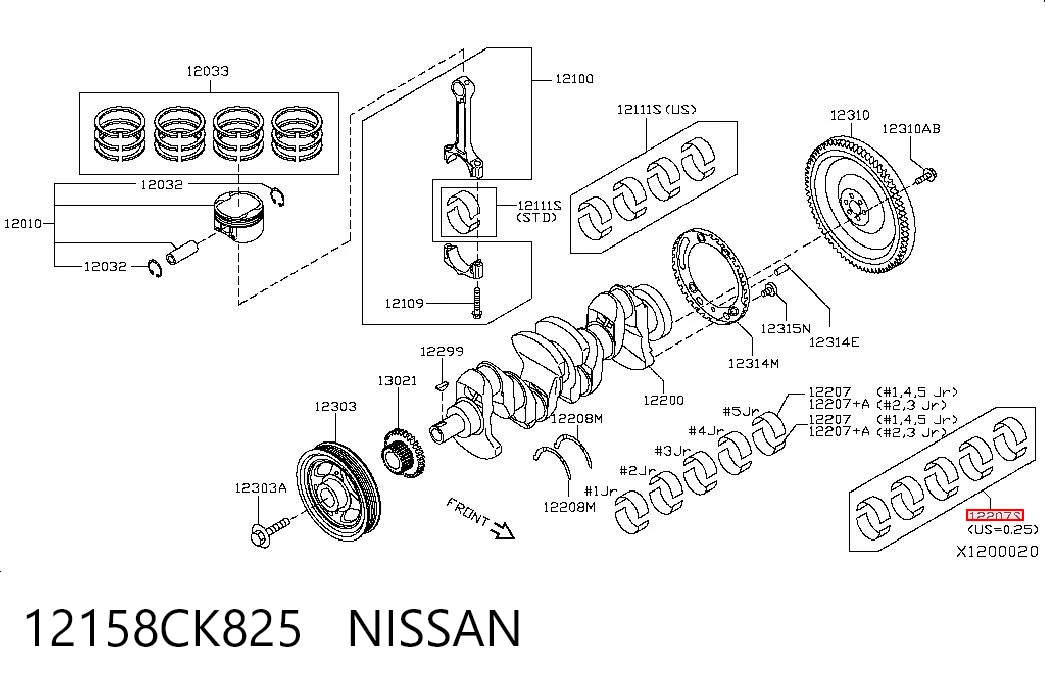 12158CK825 Nissan/Infiniti