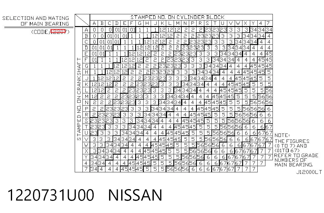 1220731U00 Nissan/Infiniti