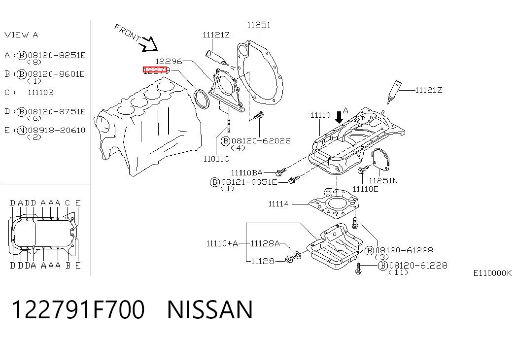 122791F700 Nissan/Infiniti