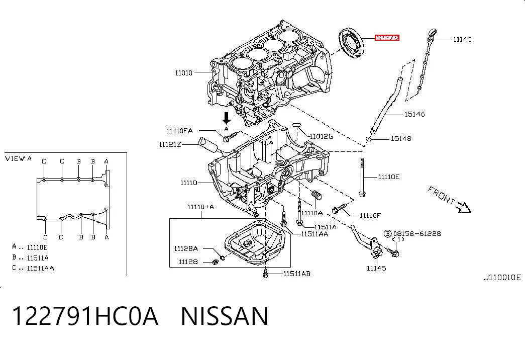 122791HC0A Nissan/Infiniti
