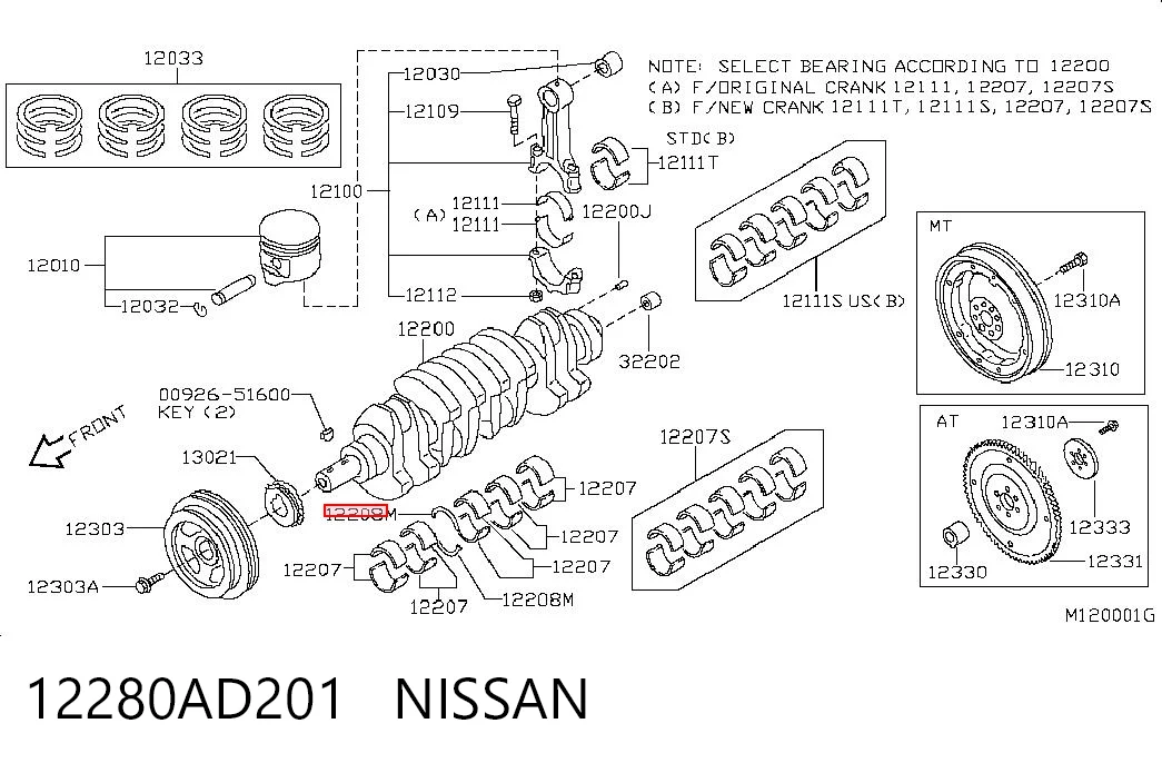 12280AD201 Nissan/Infiniti