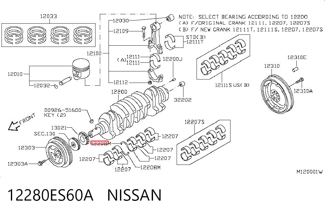 12280ES60A Nissan/Infiniti