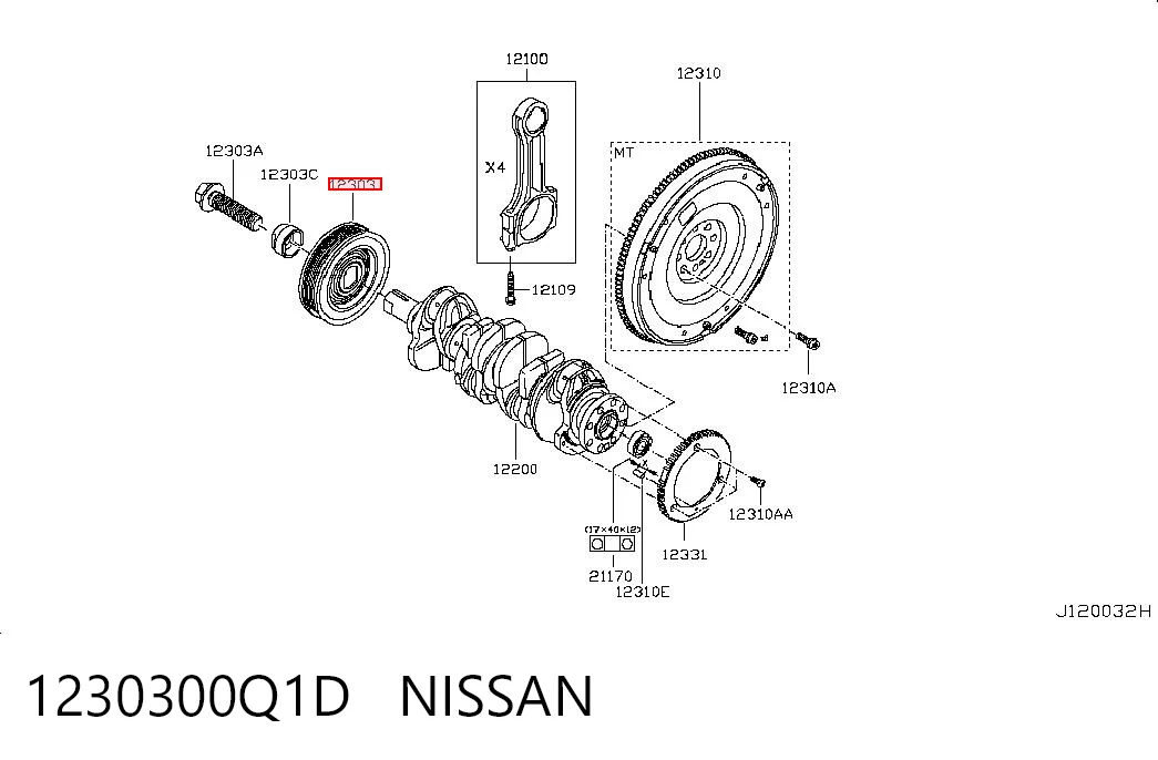 1230300Q1D Nissan/Infiniti