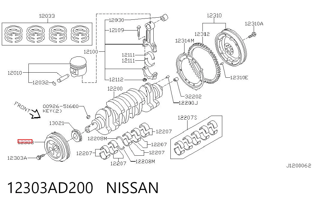 12303AD200 Nissan/Infiniti
