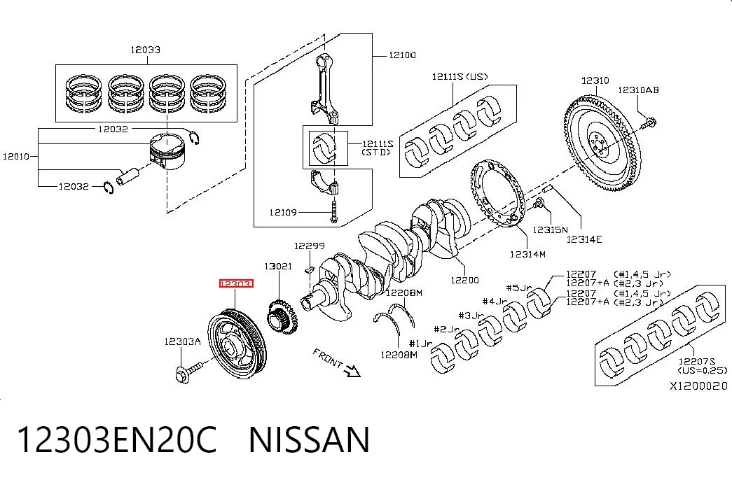 12303EN20C Nissan/Infiniti