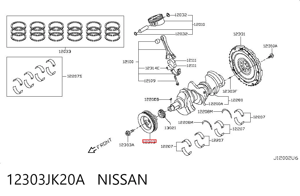 12303JK20A Nissan/Infiniti