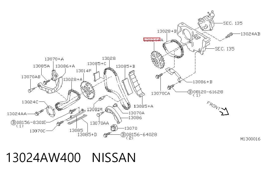 13024AW400 Nissan/Infiniti