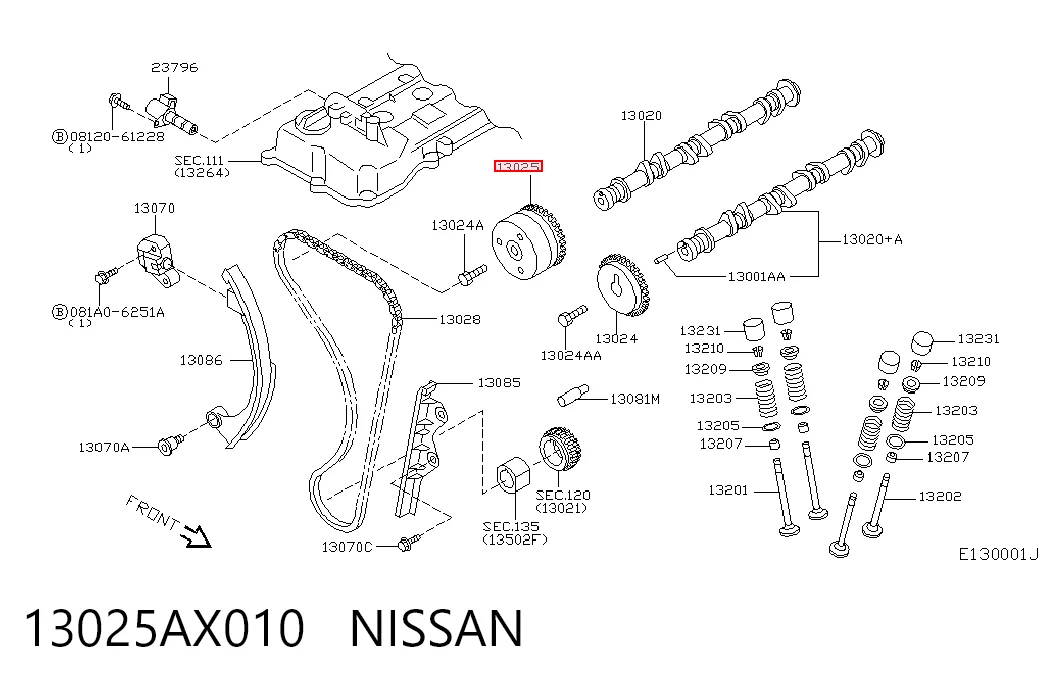13025AX010 Nissan/Infiniti