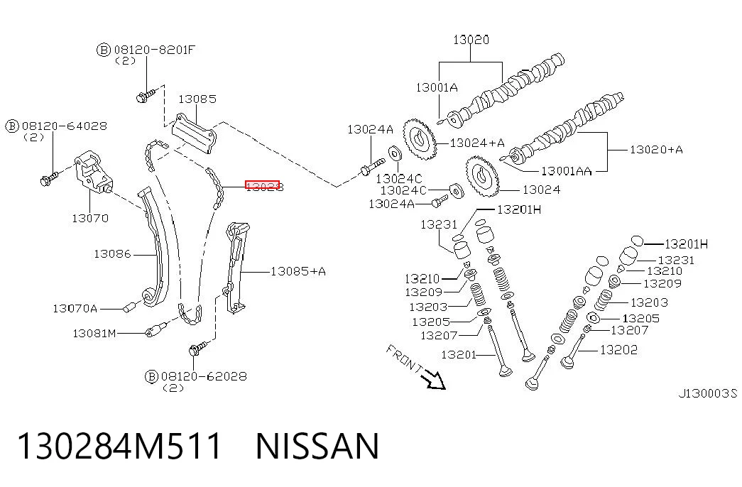 Łańcuch rozrządu Nissan Almera TINO minivan (V10) (2000 - 2005) cena, od 59,58 USD