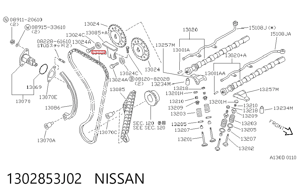 1302853J02 Nissan/Infiniti