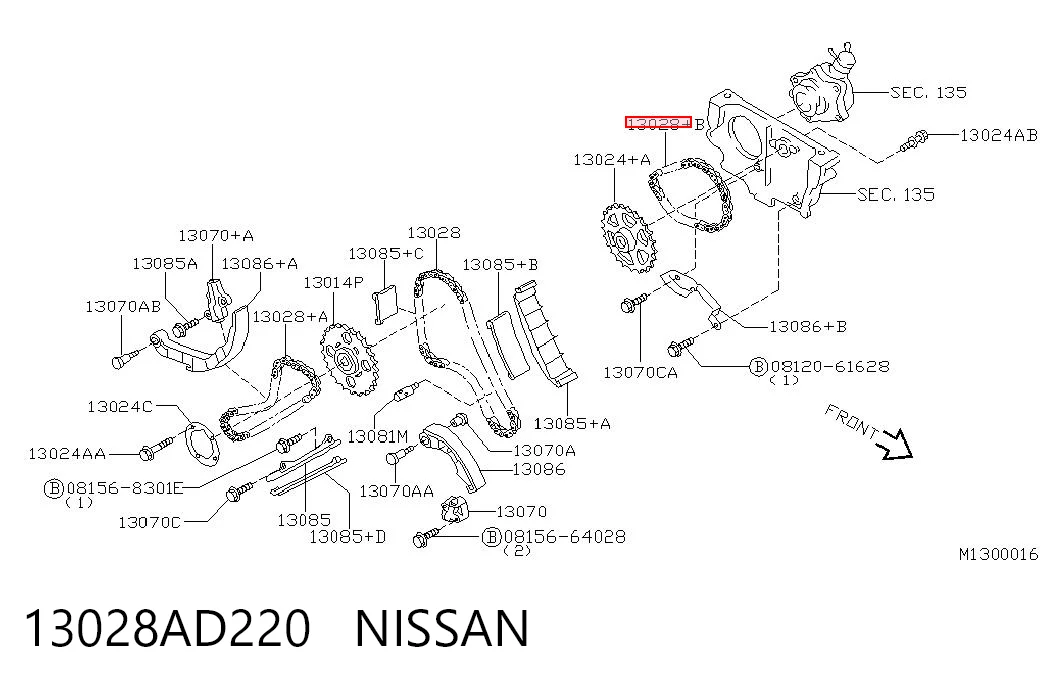 13028AD220 Nissan/Infiniti