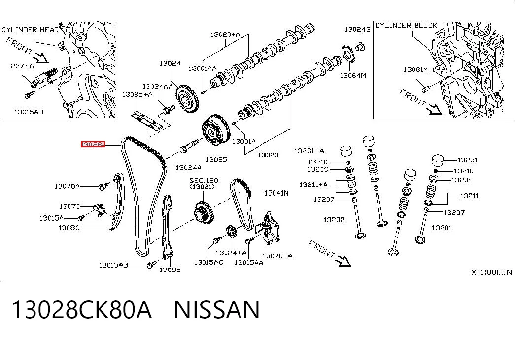 13028CK80A Nissan/Infiniti